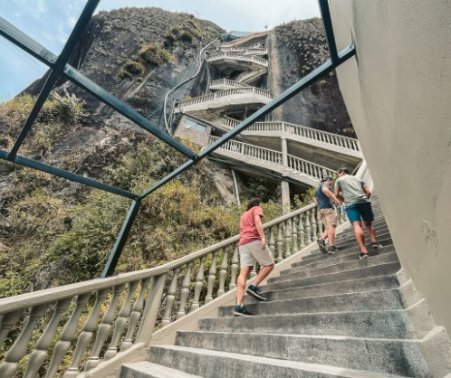 stairs going up Piedra de Penol