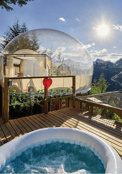 glamping bubble