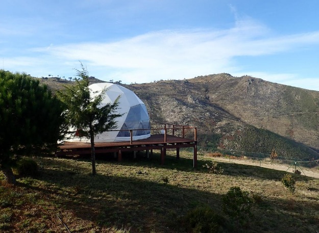 bubble glamping tent site