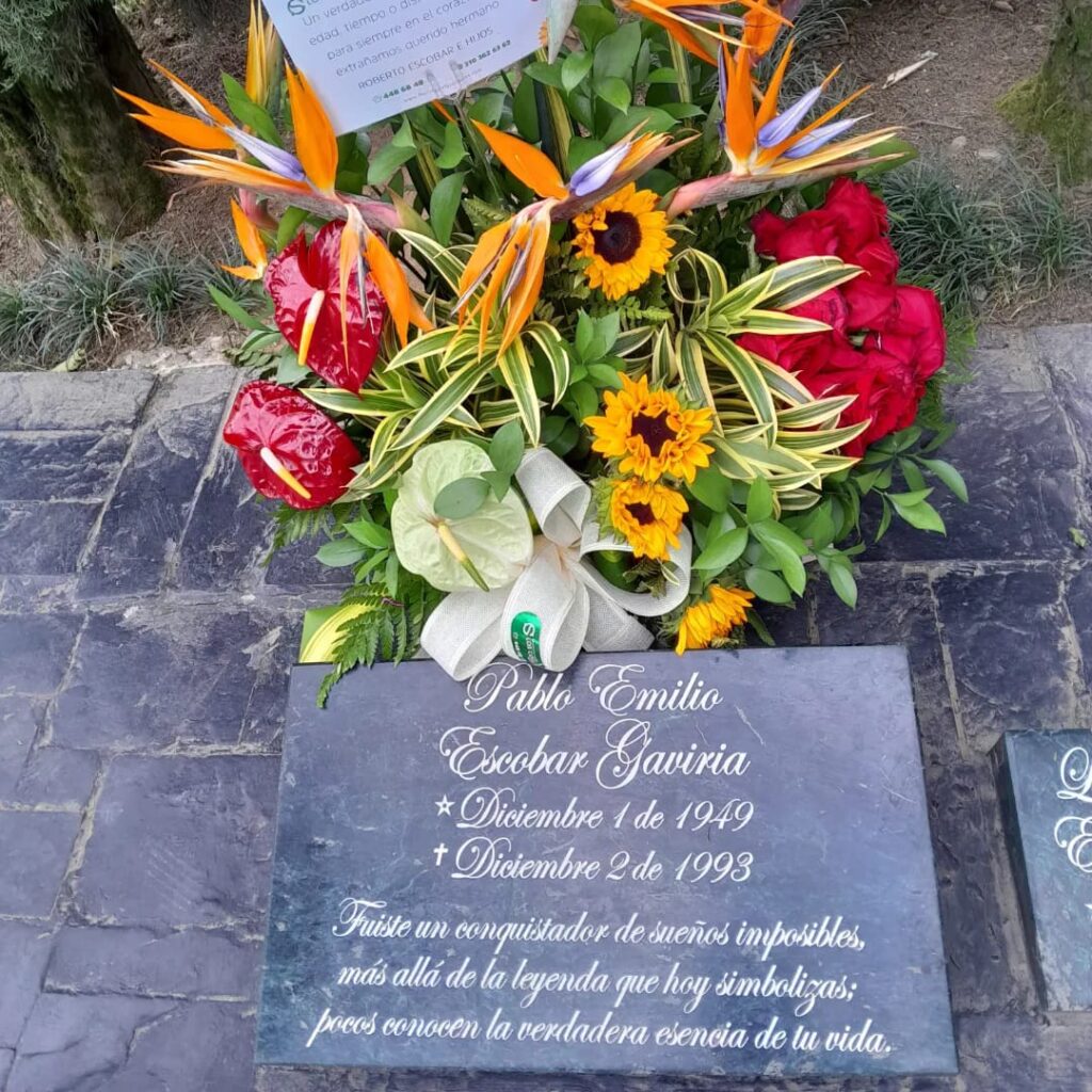 Pablo Escobar's grave in Itagui, Colombia