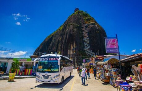 tour van at Guatape's El Penol