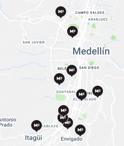 suitcase storage locations in Medellin