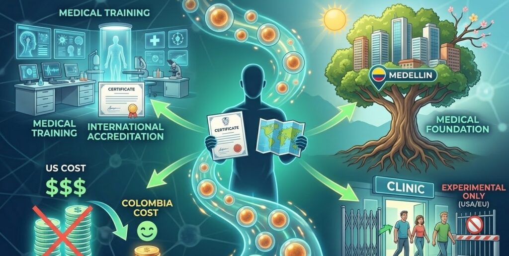 La Colombie est un centre important pour la thérapie par cellules souches.